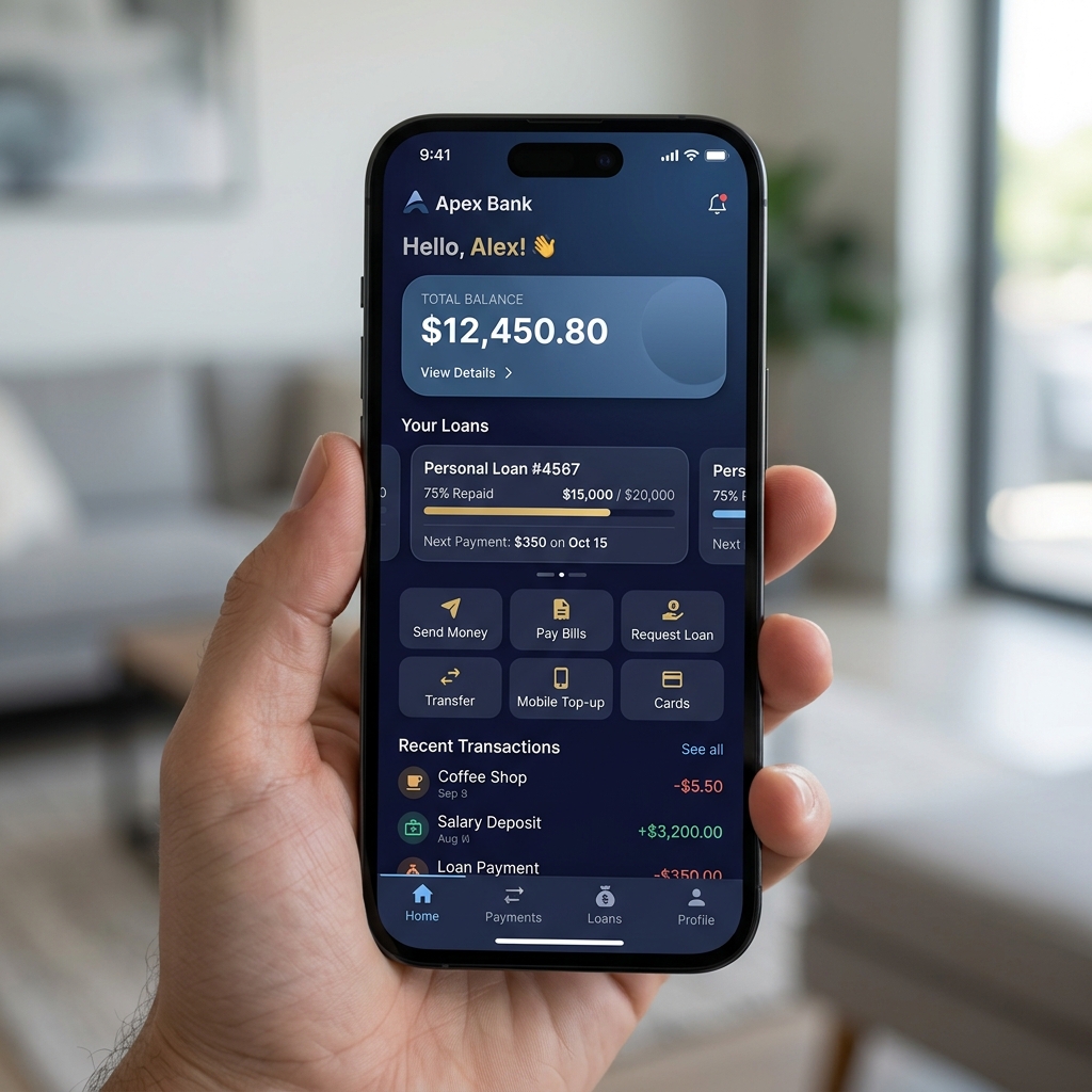 Flutter Mobile Banking Application